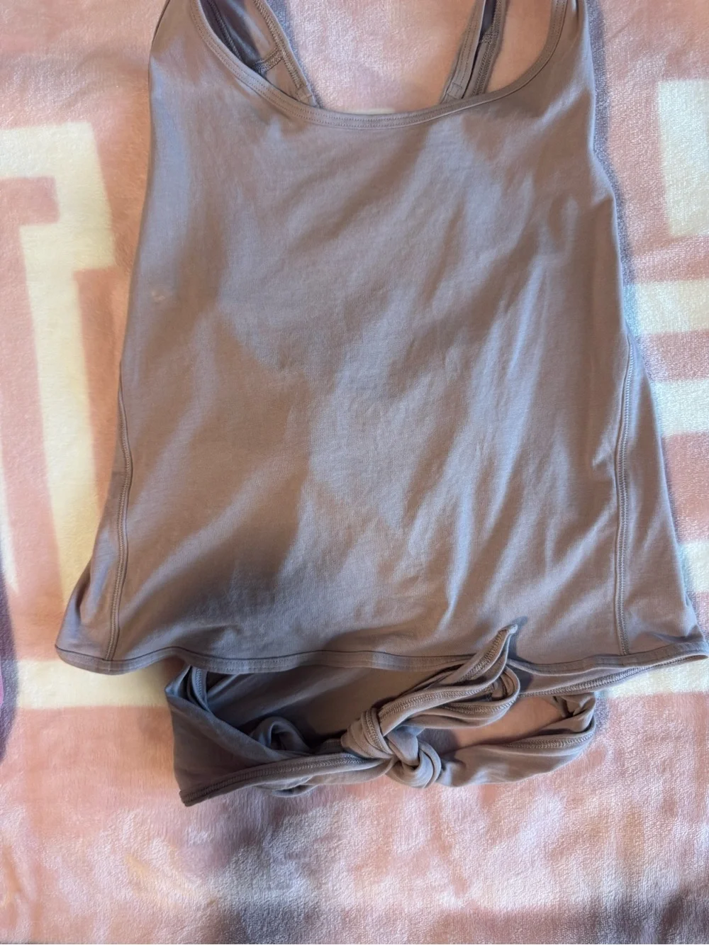 lululemon athletica mauve wrap tank